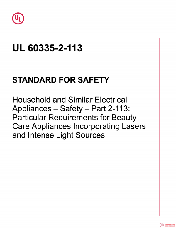 UL 60335-2-113 PDF UL 60335-2-113 PDF